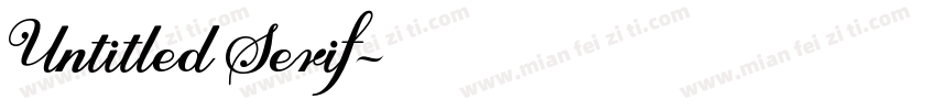 Untitled Serif字体转换